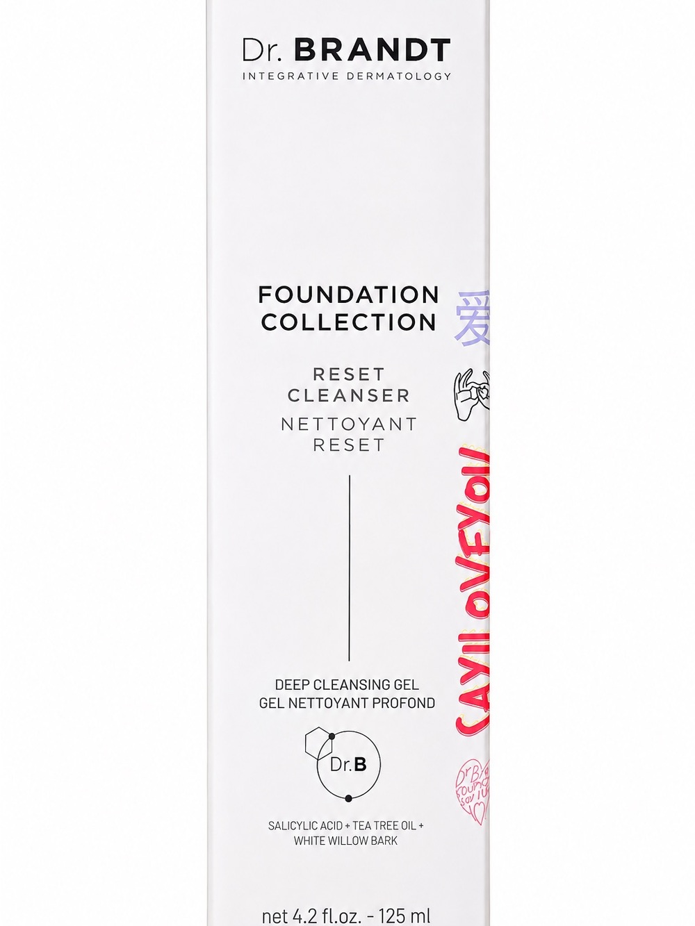 Dr. Brandt Reset Cleanser White with Red Accent